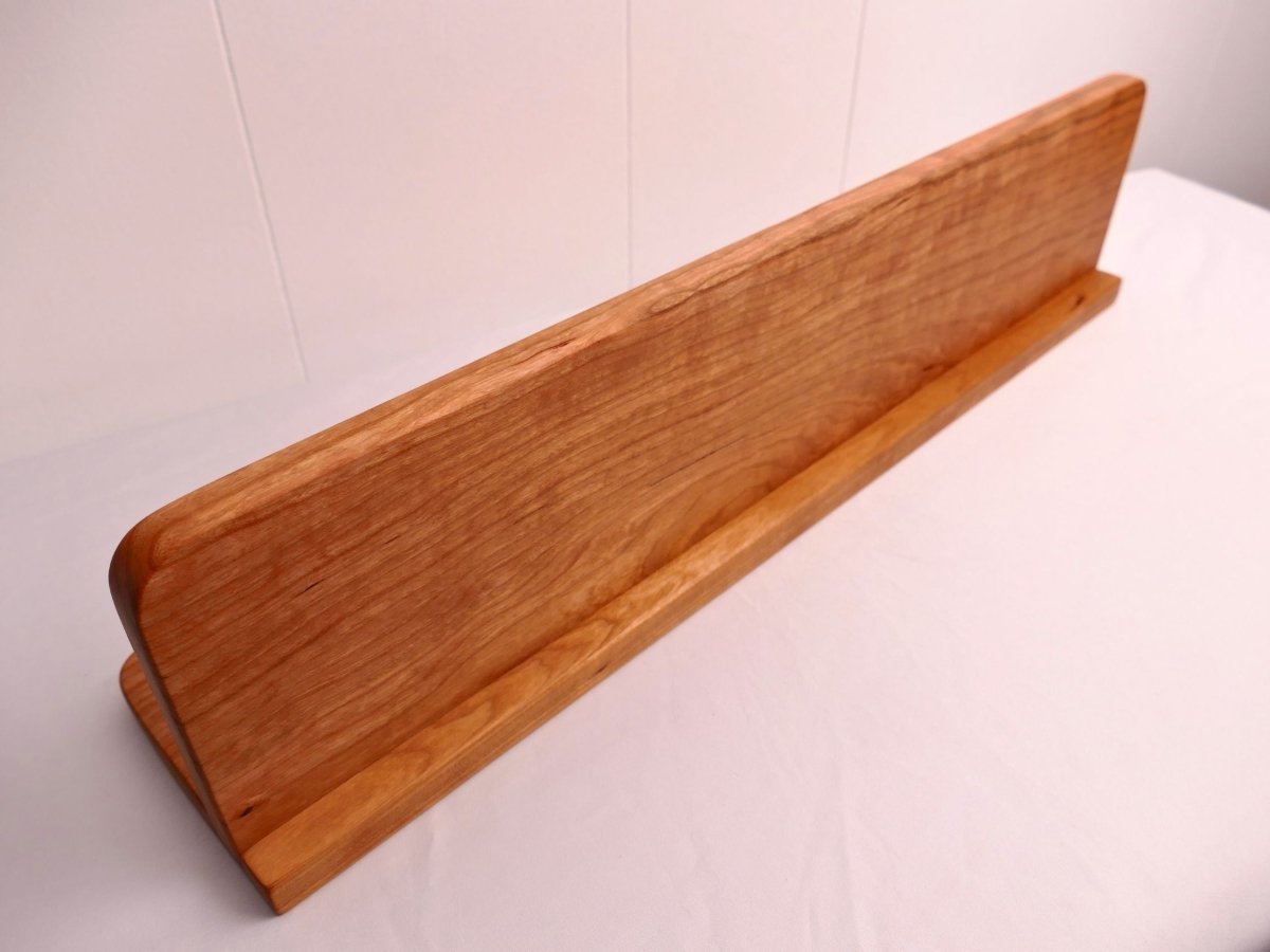 Premium Curly Cherry Coat Rack with Shelf