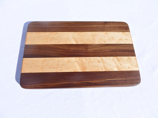 Walnut and Birdseye Maple Cutting Board