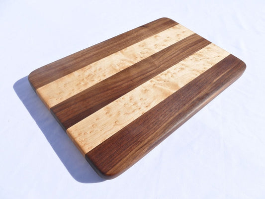 Walnut and Birdseye Maple Cutting Board