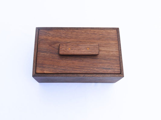 Walnut memory keepsake box-premium custom made memory box