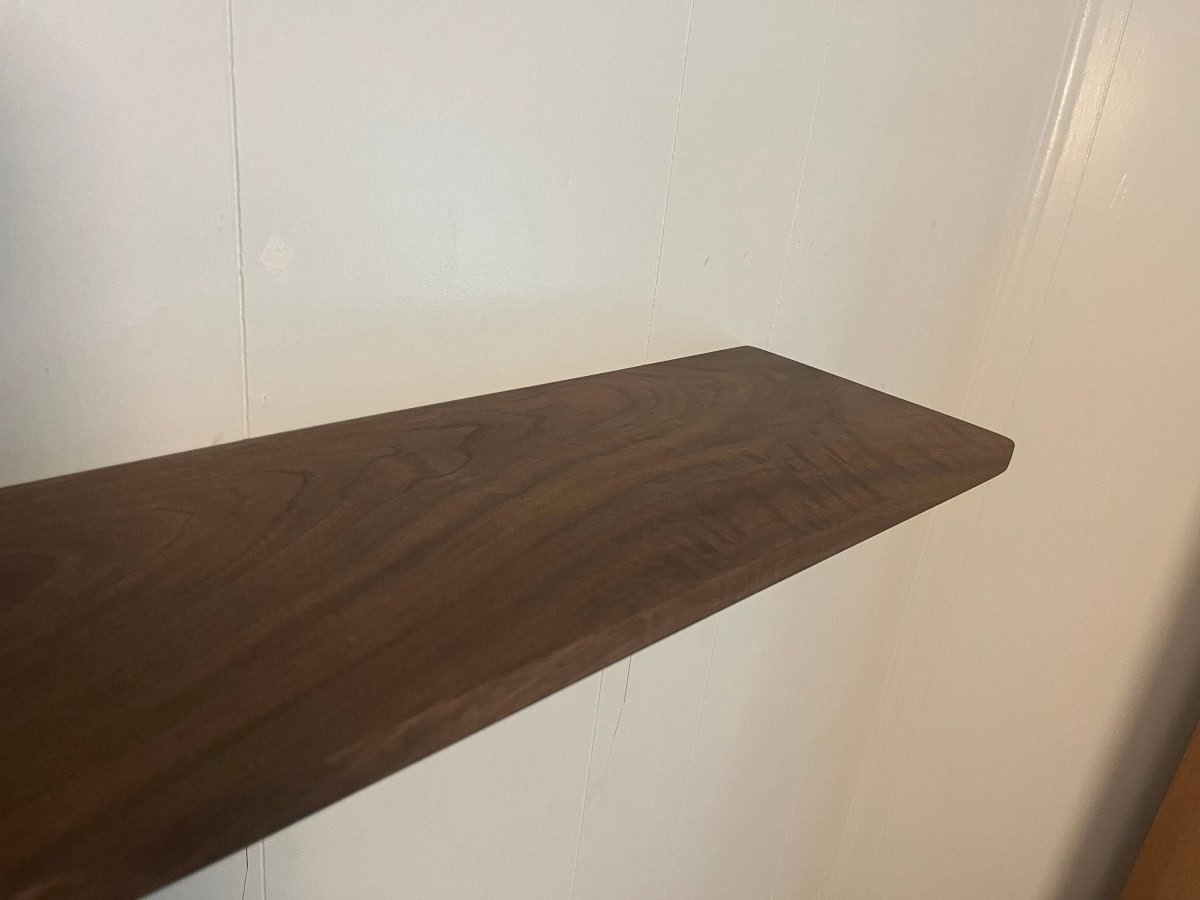 Figured walnut shelf - Woodwork & Design by AJ