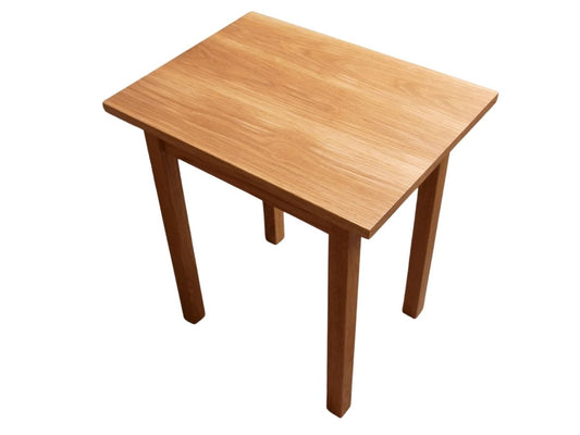 Custom Made White Oak End Table