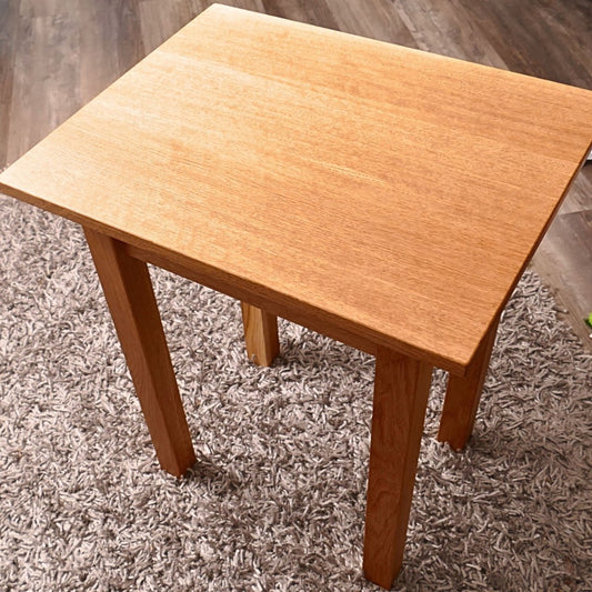 Custom Made White Oak End Table