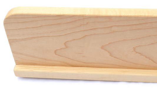 Modern Hard Maple Wall Coat Rack with Shelf