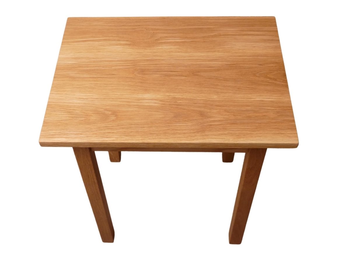 Custom Made White Oak End Table