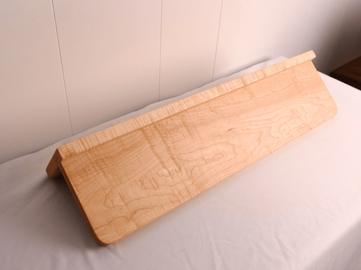 Handmade Premium Curly Maple Coat Rack with Shelf - Woodwork & Design by AJ