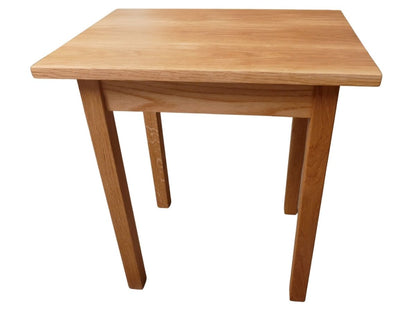 Custom Made White Oak End Table