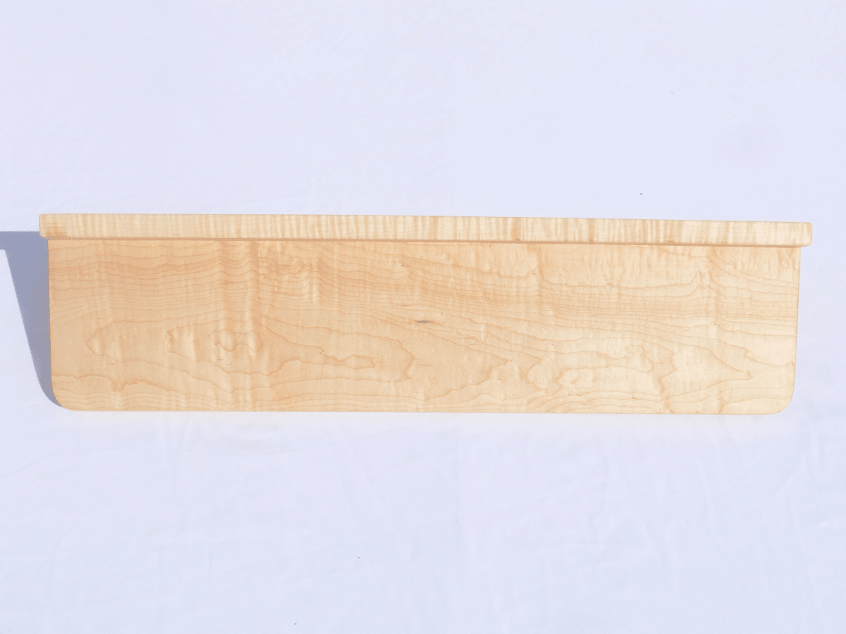 Handmade Premium Curly Maple Coat Rack with Shelf - Woodwork & Design by AJ