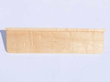Handmade Premium Curly Maple Coat Rack with Shelf - Woodwork & Design by AJ