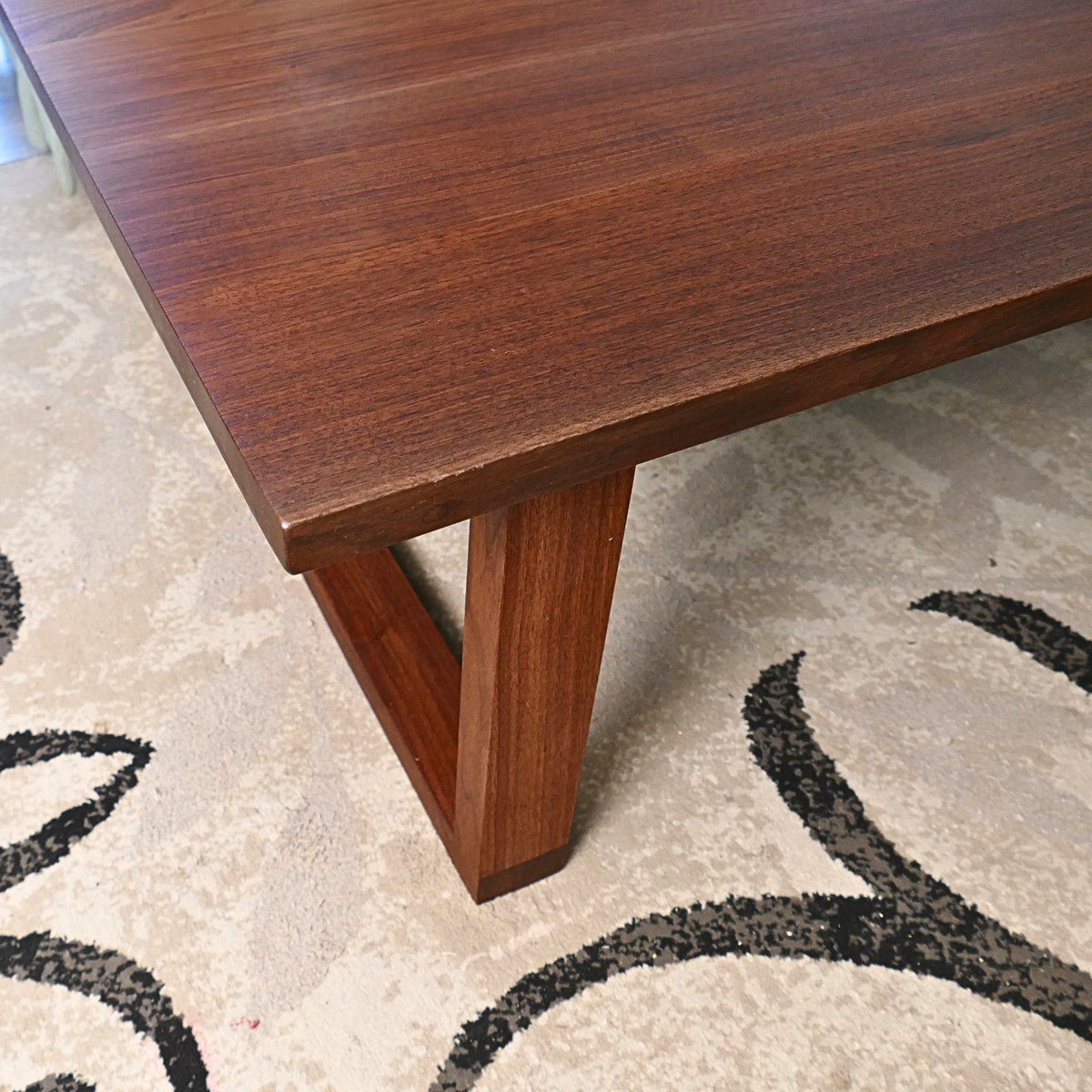 Mid-Century Walnut Coffee Table - Made in the USA