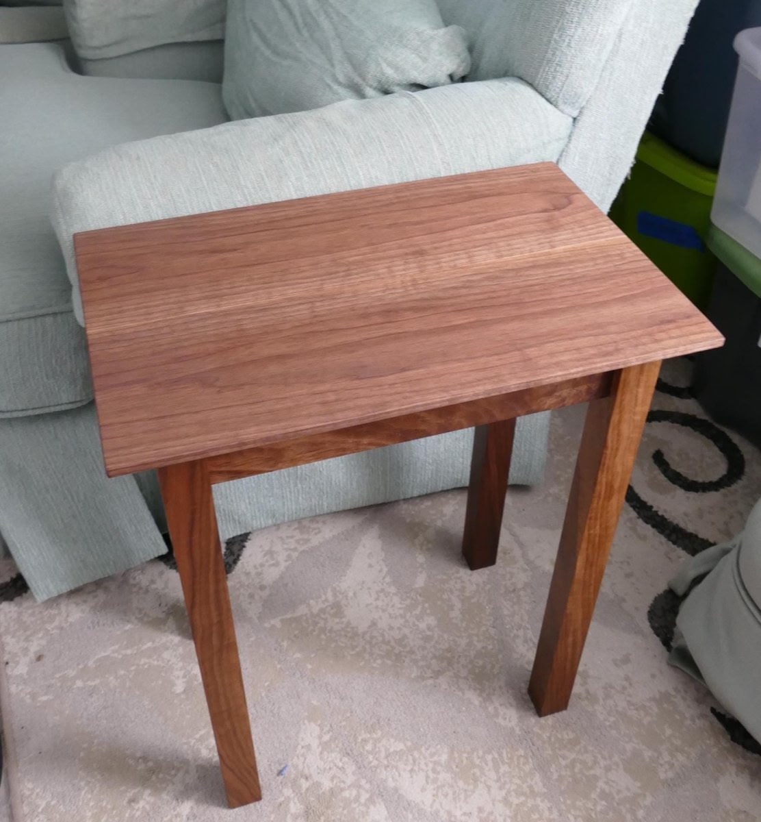 Handmade Premium Walnut End Table - Woodwork & Design by AJ