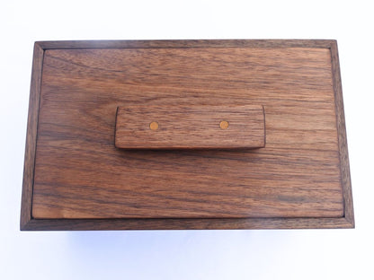 Custom Walnut Wedding Box with Engraving