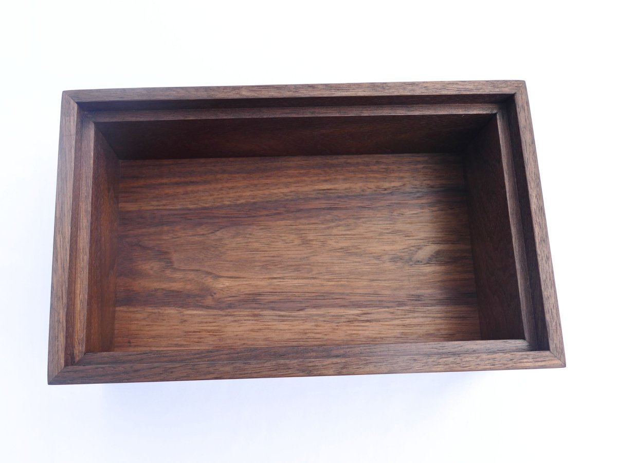 Custom Walnut Wedding Box with Engraving