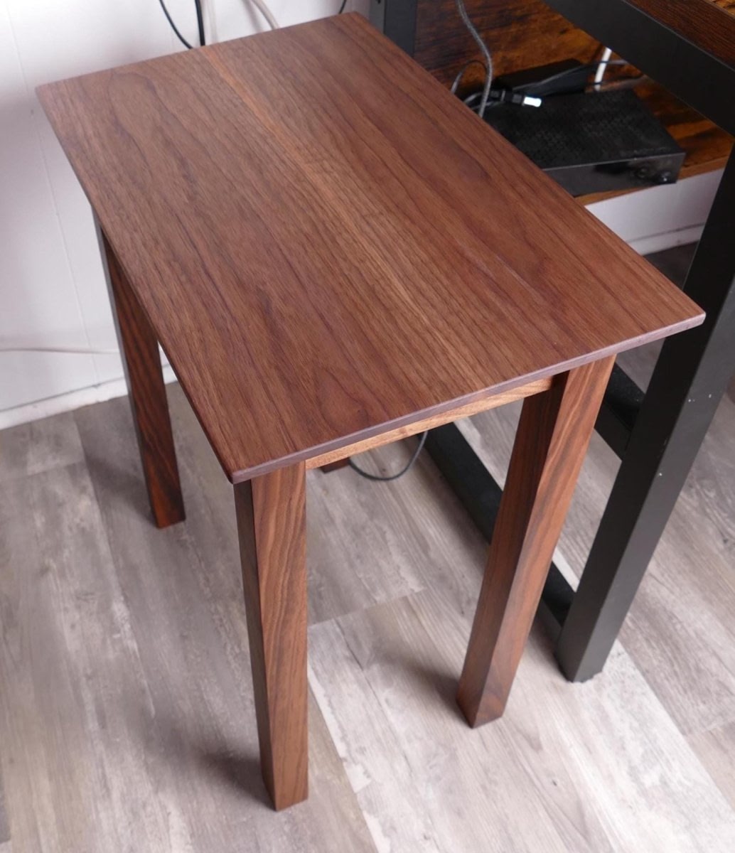 Handmade Premium Walnut End Table - Woodwork & Design by AJ