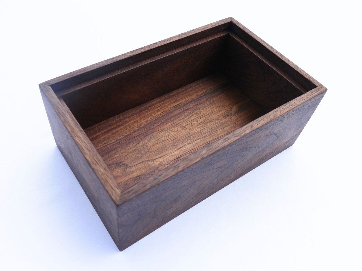 Custom Walnut Wedding Box with Engraving