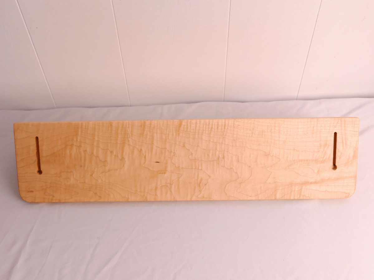 Handmade Premium Curly Maple Coat Rack with Shelf - Woodwork & Design by AJ