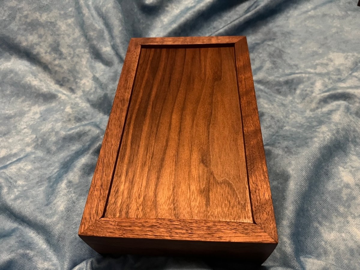 Personalized Figured Walnut Keepsake Box - Woodwork & Design by AJ