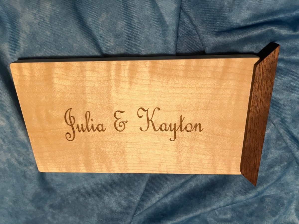 Personalized Figured Walnut Keepsake Box - Woodwork & Design by AJ