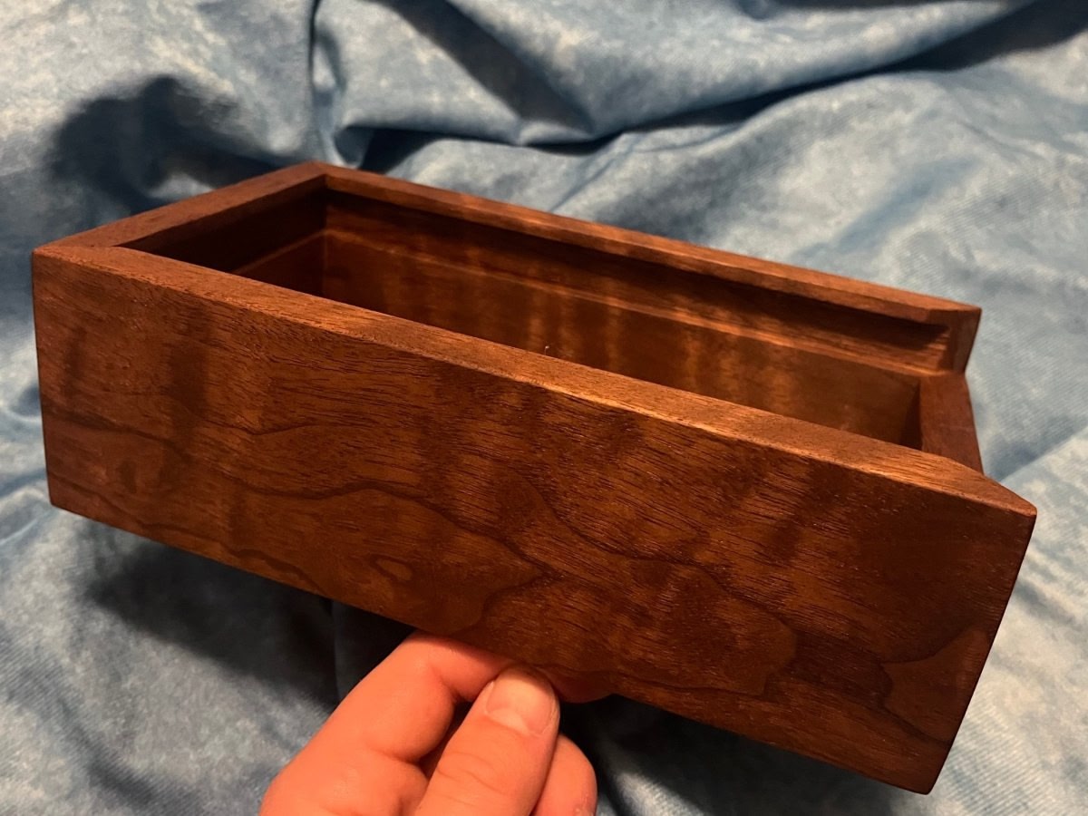 Personalized Figured Walnut Keepsake Box - Woodwork & Design by AJ