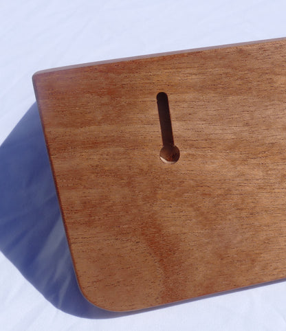Mahogany coat rack keyhole for hanging