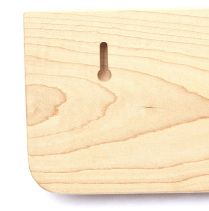 Hard Maple Wall Coat Rack with Shelf