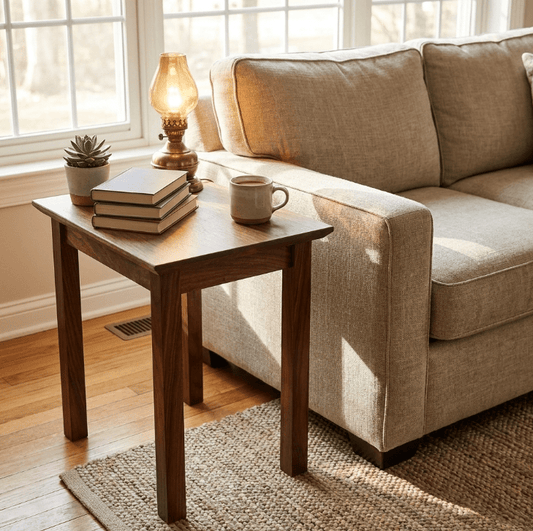Handmade Premium Walnut End Table