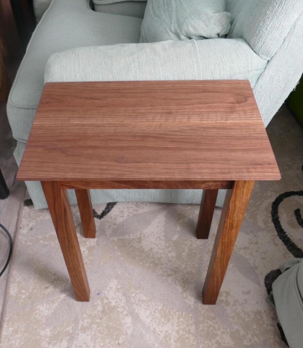 Handmade Premium Walnut End Table - Woodwork & Design by AJ