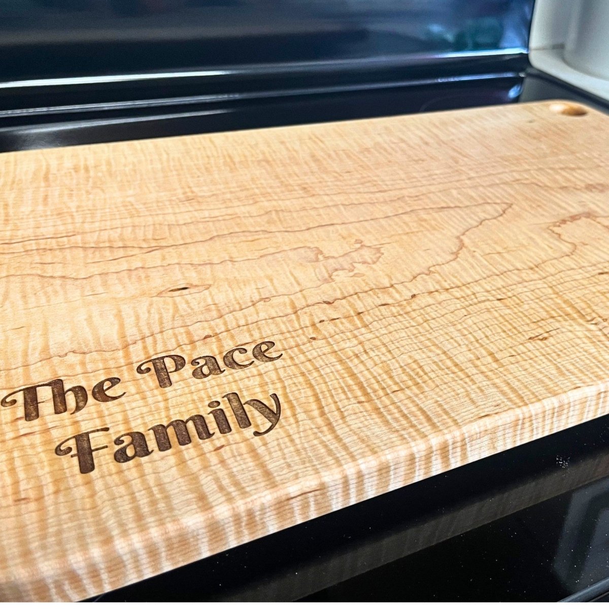 curly maple cutting board
