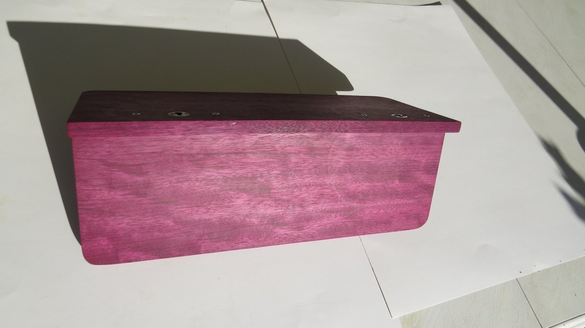 Purpleheart Wooden Coat Rack - Woodwork & Design by AJ