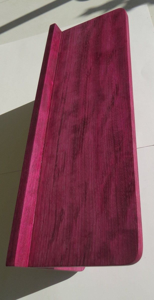 Purpleheart Wooden Coat Rack - Woodwork & Design by AJ