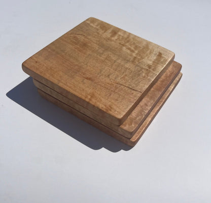 Curly maple coasters - Woodwork & Design by AJ