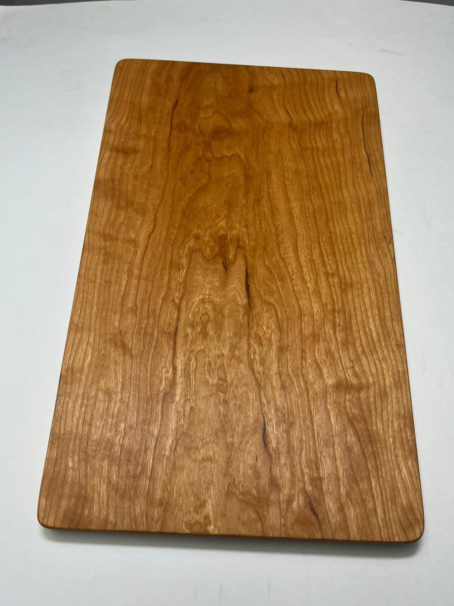 Curly cherry cutting board - Woodwork & Design by AJ