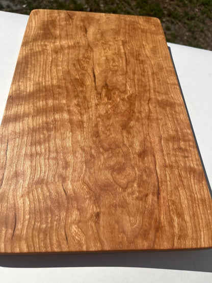 Curly cherry cutting board - Woodwork & Design by AJ